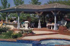 This outdoor kitchen is a petite, gorgeous space, giving off hints of the grecian, spanish, and italian styles. Outdoor Kitchens This Old House