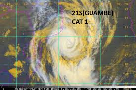 Passa, piglia e porta via. Td 01w Dujuan 30knots And Tc 21s Guambe 65knots Cat1 20 02 09utc Updates