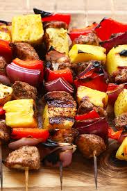 Ready To Be Obsessed With These Grilled Pineapple And Jerk Chicken Kabobs Skewer This Jer Chicken Kabob Recipes Healthy Chicken Kebabs Grilled Chicken Recipes