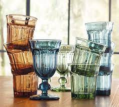 Colorful Cafe Glassware Set Of 6 Pottery Barn Table Table Settings Everyday Colorful Cafe
