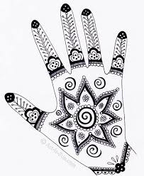 Henna Hand Designs Art Lesson Make A Unique Self Portrait Henna Designs Hand Hand Art Projects Self Portrait Art