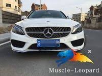 Diamond Grill Grille Front Grill For Mercedes Benz W205 New C Class C250 300 400 New C Class C Class Mercedes