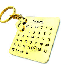 Smart Galleria Birthday Gift Personalized Calendar Key Chain With Name And D O B On Metal Personalized Birthday Gifts Personalised Calendar Personalized Gifts