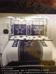 Dallas Cowboys Queen Size Bedding Set In Bag 5 Pc Nfl Licensed Comforter New Dallas Cowboys Bedroom Dallas Cowboys Room Dallas Cowboys Pictures