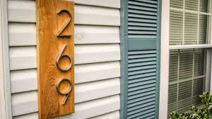 Address Sign Mid Century Design Youtube Depending on the wood quality, you might need a few coats.