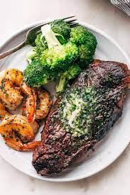 Garlic Butter Skillet Steak And Shrimp Recipe Little Spice Jar Recipe Steak And Shrimp Steak Dinner Garlic Butter