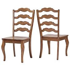 Carbon loft ladder back dining chair, set of 2. Inspire Q Eleanor French Ladder Back Dining Chair Set Of 2 By Classic Oak Oak Finish Wood Finish Farmhouse Goals