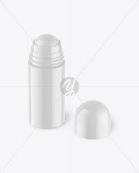 Download Plastic Glossy Roll On Deodorant Mockup In Bottle Mockups On Yellow Images Object Mockups