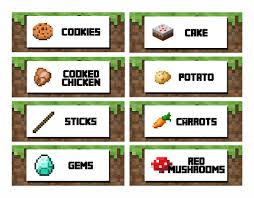 These are for a restaurant that only needed 100 of them. 10 Best Minecraft Food Printables Card Printablee Com