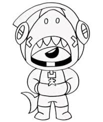 The character of leon in the gamee bral stars is much loved by people. Leon The Shark From Brawl Stars Coloring Pages Print For Free