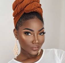 Head wraps have been a timeless fashion trend in the lives of african women for centuries. Head Wrap Makeup Hair Wrap Turban Head Scarf Black Woman Head Wrap Hair Wraps Scarf Hairstyles Hair Wrap Scarf