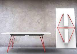 a folding table called lucy modern folding tables table design folding table