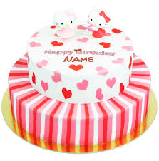 Hello kitty muffins (zubereitetes produkt) 100 g:. Zauberherz Torte Mit Hello Kitty Figuren