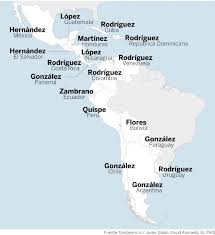 Most Common Surnames In Spanish Speaking Latin America How To Speak Spanish Spanish Activities Puerto Rico History