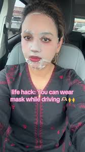 Tik to Use Face Mask to Set Phone Up in Car
