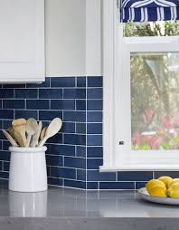 Inspired By Cobalt Blue Kitchen Backsplash Kitchen Remodel Blue Kitchens