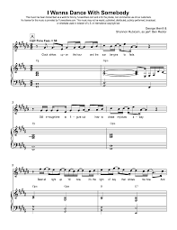 Tunescribers I Wanna Dance With Somebody Sheet Music