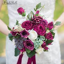 Maybe you would like to learn more about one of these? Modabelle Burgundy Roses Berry Bridal Bouquet Boeket Kunstbloemen Artificial Wedding Flowers Brooch Bouquets Bruidsboeket Wedding Bouquets Aliexpress