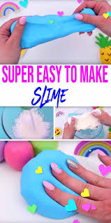 But it's also incredibly sticky, and almost impossible to get off when it dries. Diy 2 Ingredient Slime Recipe How To Make Homemade No Glue Or Borax Slime