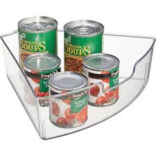 Often, a lazy susan is used to distribute spices or condiments. Interdesign Clear Lazy Susan Kitchen Bin Wedge Walmart Com Walmart Com