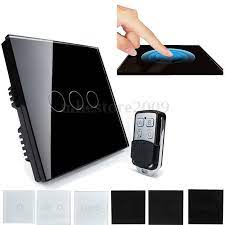 14 9 1 Way 1 2 3 Gang Crystal Glass Panel Touch Wall Light Switch Remote Controller Ebay Home Garden Glass Wall Lights Light Switch Wall Lights