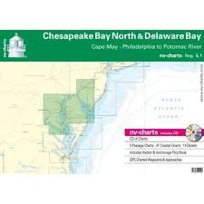 Nv Charts Reg 5 1 Chesapeake Bay North Delaware Bay Cape May Philadelphia To Potomac River