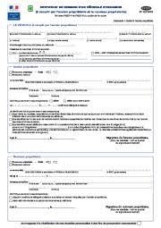 Demande d'immatriculation d'un véhicule automobile (4 exemplaires). Certificat De Cession D Un Vehicule D Occasion Cern Document Server