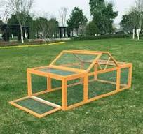 GMTPET OEM Simple Solid Eco-Friendly Wooden Rabbit Hutch Cage with Double  Water-based Painting Custom Box Packaging