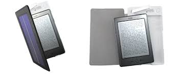 Kindle Cover Met Leeslamp Op Zonne Energie Die Ook Uw Batterij Van De Kindle Herlaadt Leeslamp Cover En Zonne Energie