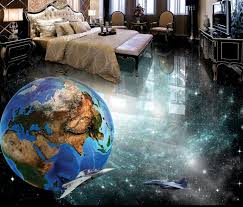 3d Floor Painting Custom Kitchen Vinyl Wallpaper 3d Flooring Galaxy Earth Self Adhesive Waterproof Mural Wall 3d Floor Painting Mural Wallpaper Vinyl Wallpaper