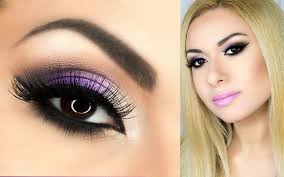 what color eye makeup for purple dress