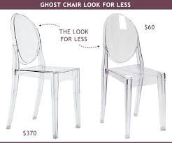 Ghost Chair Look For Less Fab Fatale Ghost Chair Ghost Chairs Clear Chairs