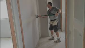 The holes and knurled surface allows for excellent joint compound adhesion. Drywall Plastering With Flat Box Youtube