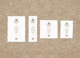 Download Free Deckle Edge Paper Mockup Psd Set Good Mockups PSD Mockup Templates