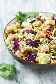 6 tablespoons seasoned rice vinegar. Asian Chopped Chicken Salad Recipe Easy Healthy Fitness Meals