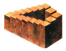 Penrose Staircase A 2d Depiction Of A 3d Space Creating The Illusion Of Unending Upward Movement This Drawing Was Created Using Optical Illusions Illusions Picture Wall