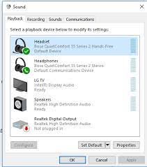 Do not unplug any cables during this choose bose usb audio for sound output and close the control panel. Solved Bose Qc35 Ii Mic Not Working After Windows Build 1 Bose Community 133702