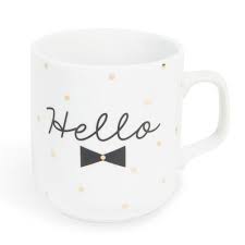 Mug En Porcelaine Hello Nœud Maisons Du Monde Porcelaine Luminaire Maison Du Monde Peinture Sur Poterie