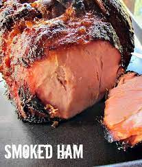 Smoked Ham With Peach Brandy Glaze Part 1 Recipe Video Recipe Smoked Ham Smoked Ham Recipe Recipes