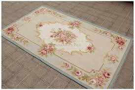 french aubusson area rug shabby pink