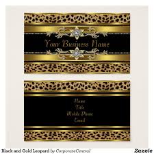 Black And Gold Card Black And Gold Leopard Business Card Zazzle Com Business Cards Beauty Business Cards