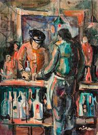 Robert de niro, sr.'s work is in the collections of numerous institutions including the metropolitan museum of art, ny, brooklyn museum, ny, smithsonian american art museum, washington, dc, hirshhorn museum and sculpture garden, washington, dc, corcoran gallery of art, washington. De Niro Sr Robert Untitled Bar Scene Mutualart