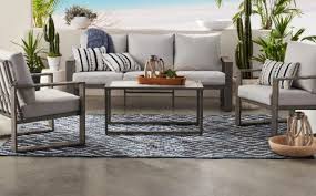 Better homes & gardens porter outdoor patio padded wicker chairs, set of 2. Belle Haven Metal Patio Conversation Set
