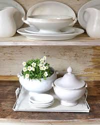 Ironstone Tureens White Dishes Creamware French Country Decorating