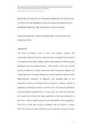 The council, one of malaysia's highest islamic bodies, says halloween is a christian celebration of the dead and against islamic teachings, in a fatwa issued on its website. Pdf Bioethics In The Malay Muslim Community In Malaysia A Study On The Formulation Of Fatwa On Genetically Modified Food By The National Fatwa Council Noor Munirah Isa Lee Wei Chang And