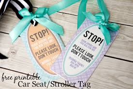 Free Printable Car Seat Tag Project Nursery Baby Signs Car Seats New Baby Products