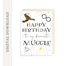 Free Printable Harry Potter Happy Birthday Card Printable Printable Harry Potter Birthday Card Happy Birthday Card Etsy In 2020 Harry Potter Birthday Cards Happy Birthday Cards Digital Birthday Cards