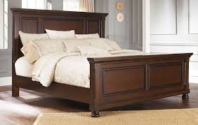 Porter Queen Panel Bed Rustic Brown Rollover Bed Furniture Queen Panel Beds Bedroom Furniture Sets