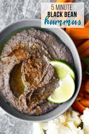 5 Minute Black Bean Hummus Sweetpeasandsaffron Com Recipe Black Bean Hummus Food Processor Recipes Food