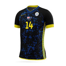 Primarily carbon grey, red tipping at the shoulders helps complement the detail. Kosovo 2019 Special Kit Soccer Jersey Sports Jersey Jersey